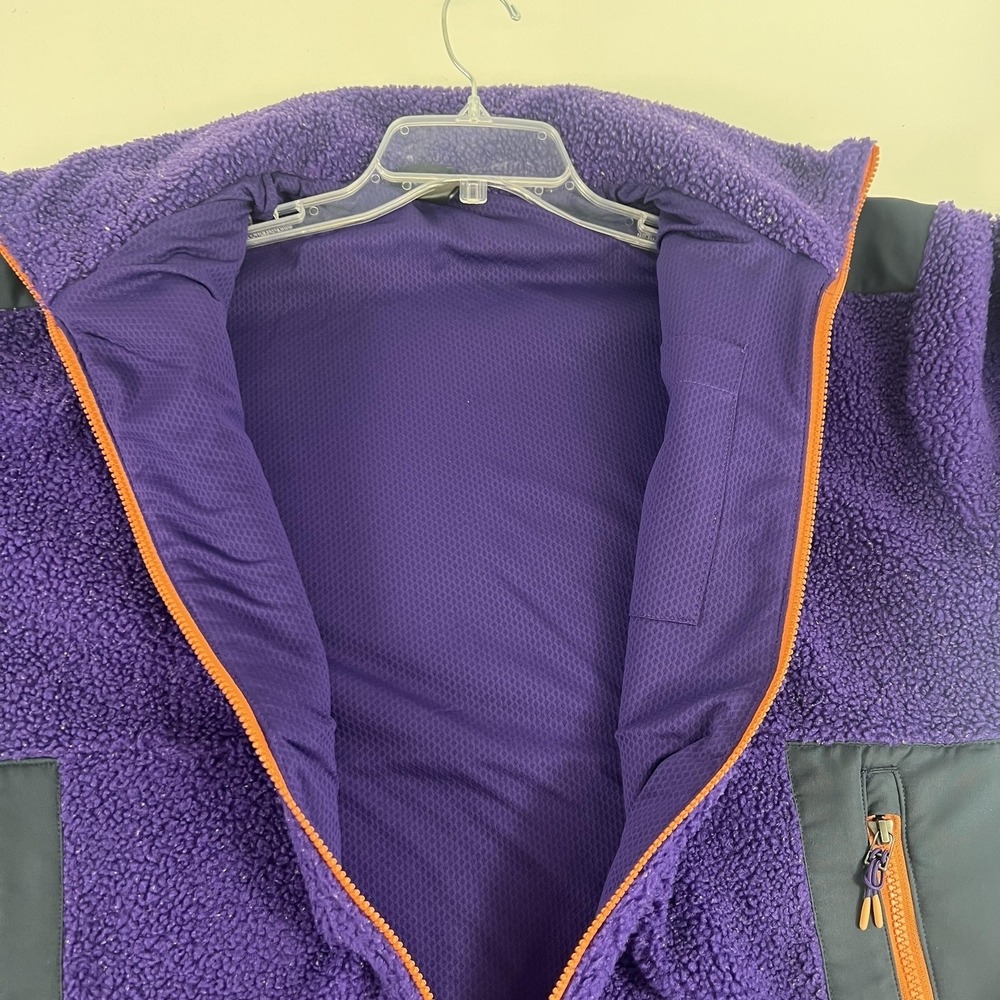 Cotopaxi Jacket Mens Large Purple Sherpa Fleece Full Zip Colorblock Hiking - Picture 16 of 16